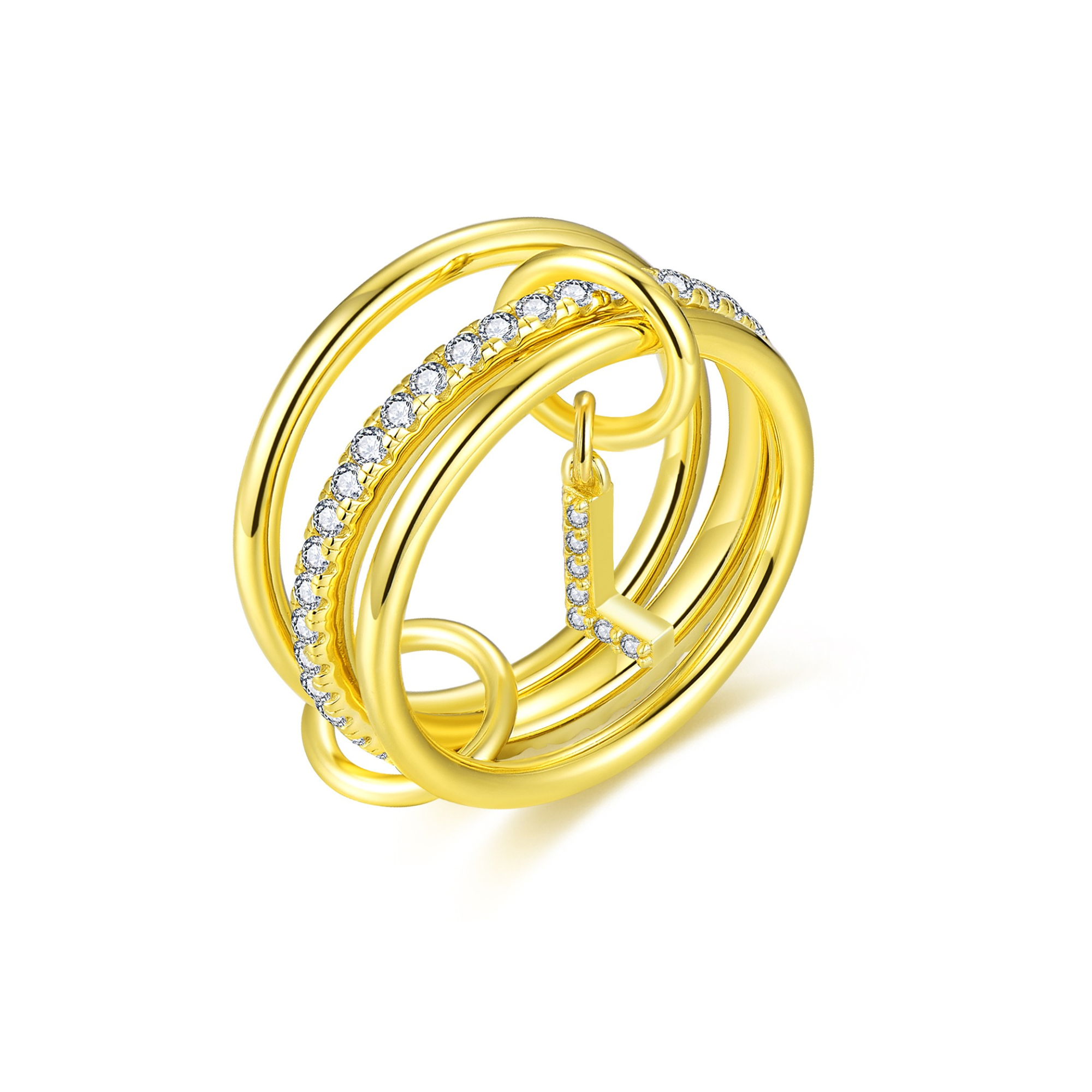Aurelia Letter Ring - Gold (PRE-ORDER)