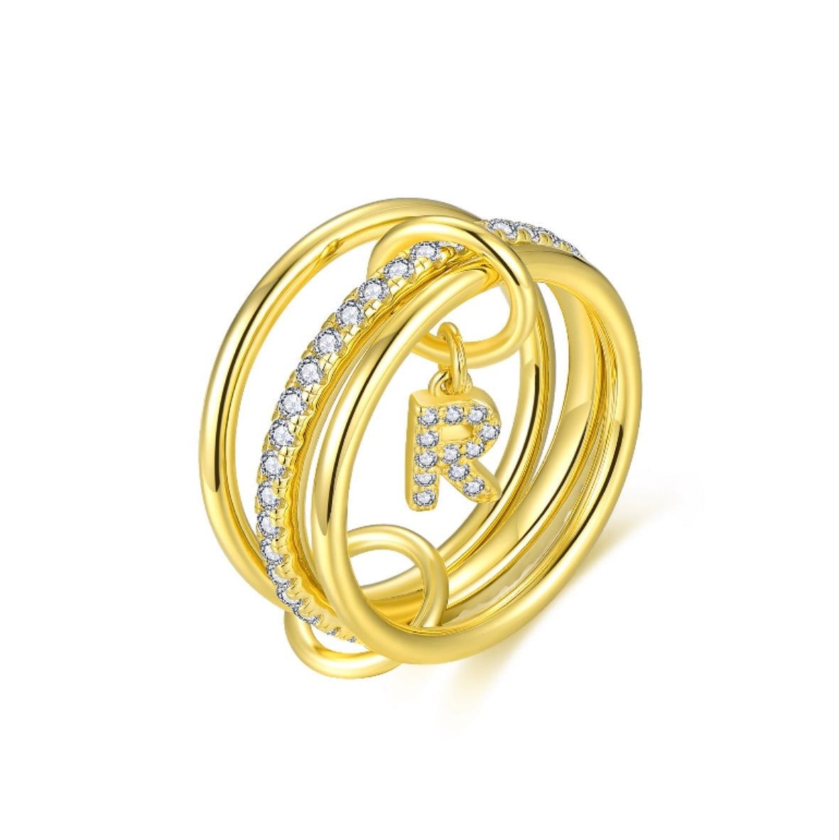 Aurelia Letter Ring - Gold (PRE-ORDER)