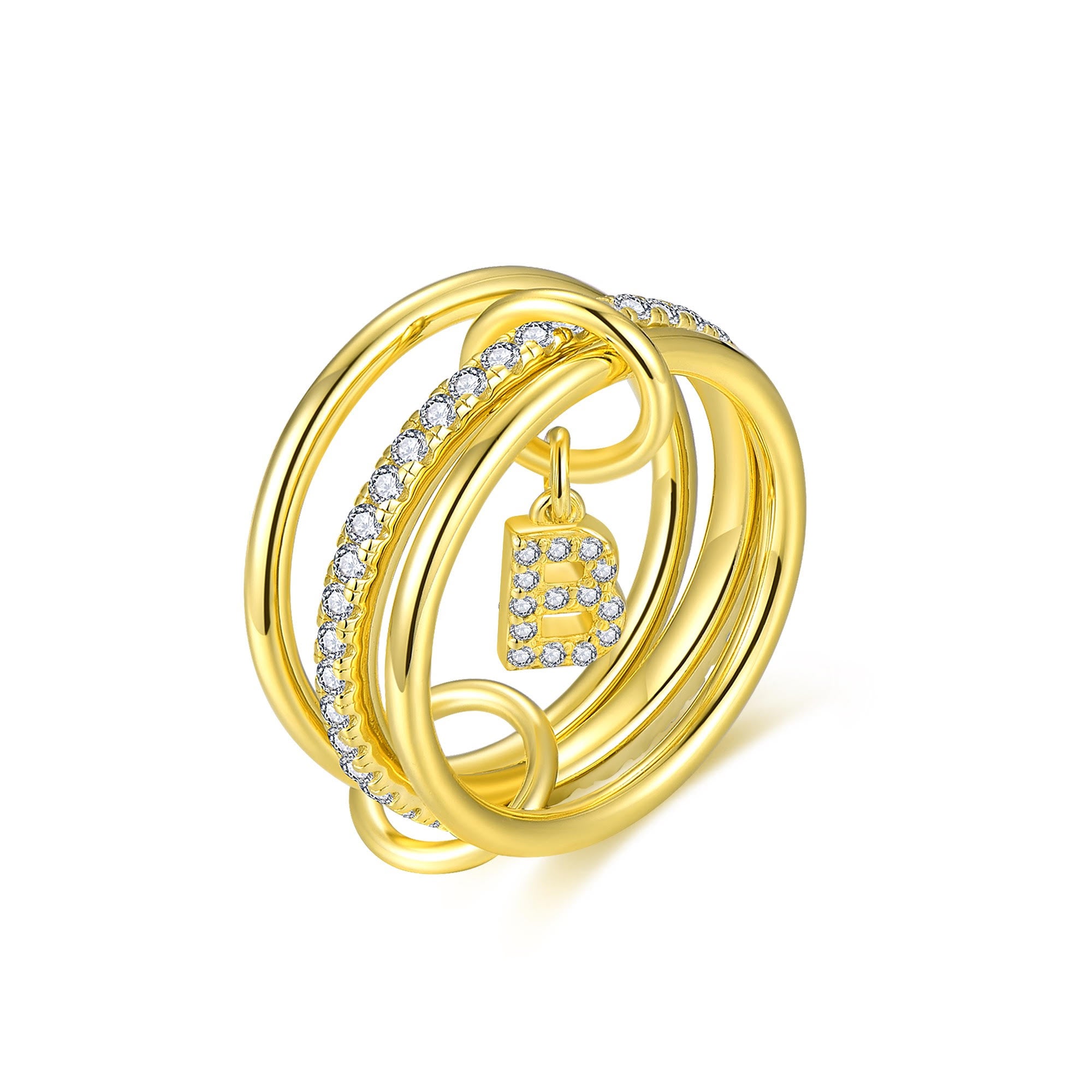 Aurelia Letter Ring - Gold (PRE-ORDER)